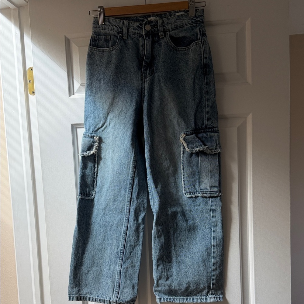 PacSun Kids Blue Cargo Jeans